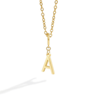 Minimalist Initial Charm Necklace