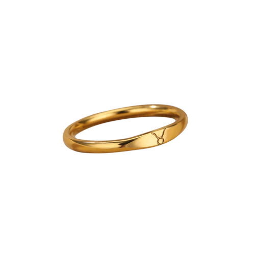 Minimalist Zodiac Stacking Band