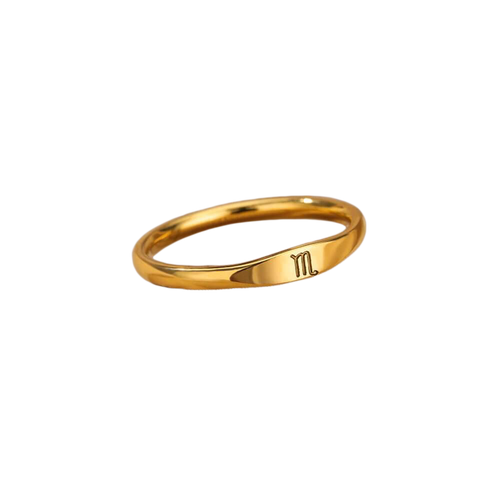 Minimalist Zodiac Stacking Band