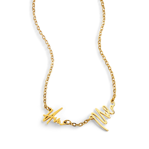 Monroe Double Name Necklace