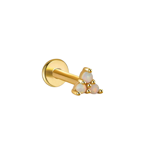 Opal Trio Sleeper Stud Earrings | 18g