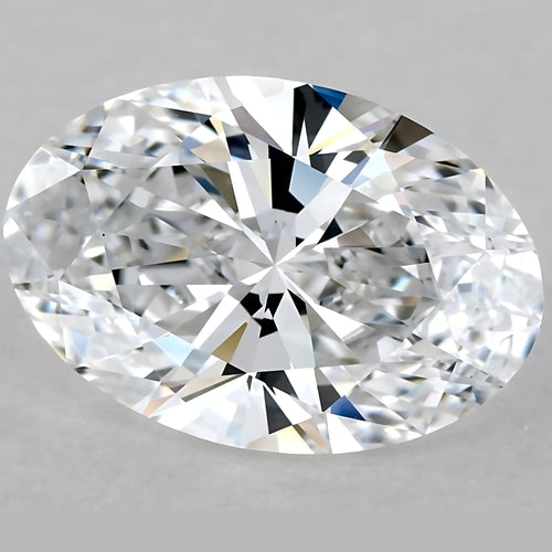 E Color VS Clarity 6 Carat Oval Cut Lab Grown Diamond