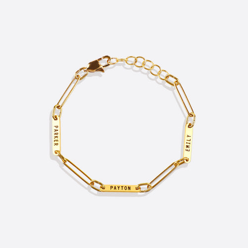 Personalized Paperclip Name Bracelet