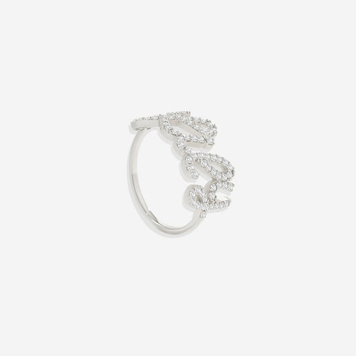 Pave Name Ring
