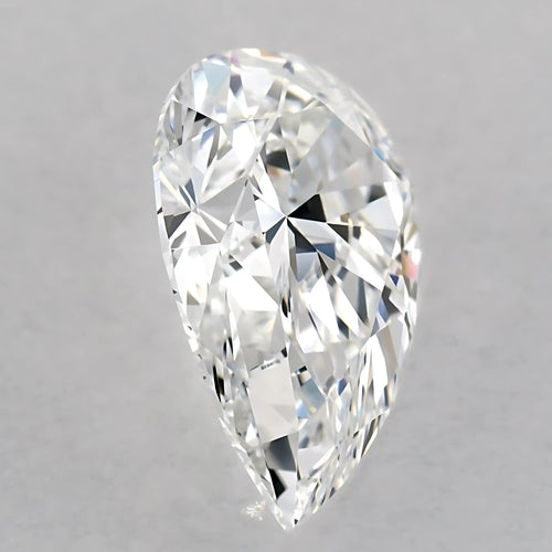 H Color SI Clarity 5 Carat Pear Cut Lab Grown Diamond