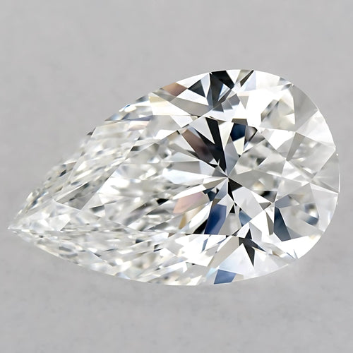 H Color SI Clarity 5 Carat Pear Cut Lab Grown Diamond