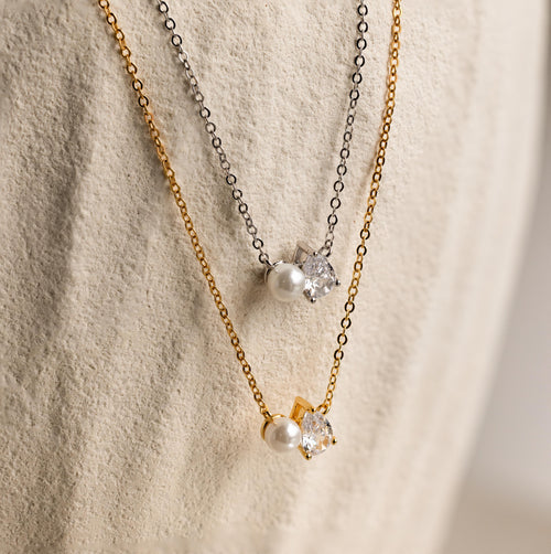 Pearl Diamond Necklace