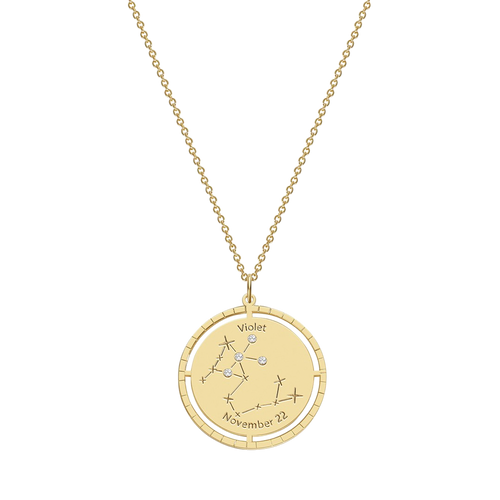 Personalized Constellation Pendant Necklace