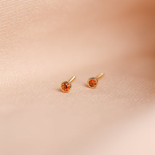 Personalized Birthstone Stud Earrings