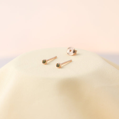Personalized Birthstone Stud Earrings