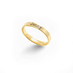 Engraved Stackable Name Ring | 3mm Band