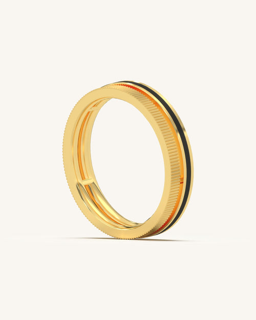 Enamel Detail Ring