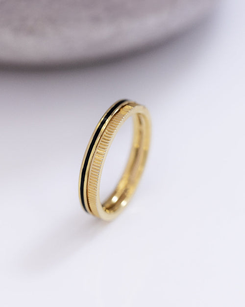 Enamel Detail Ring