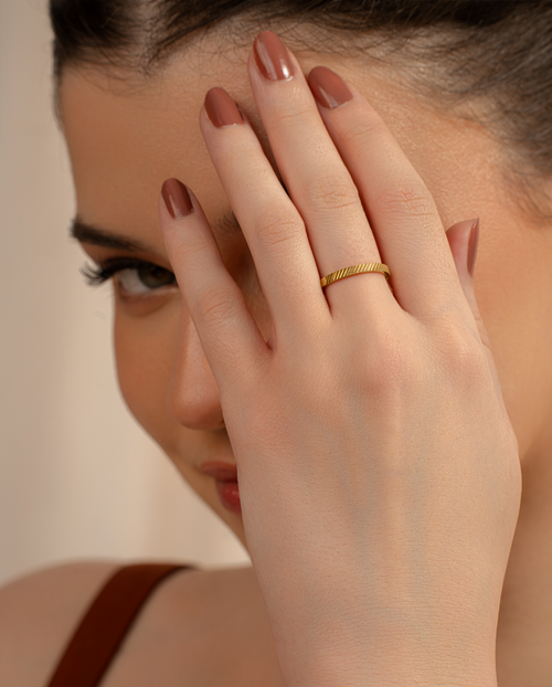 Slant Cut Ring