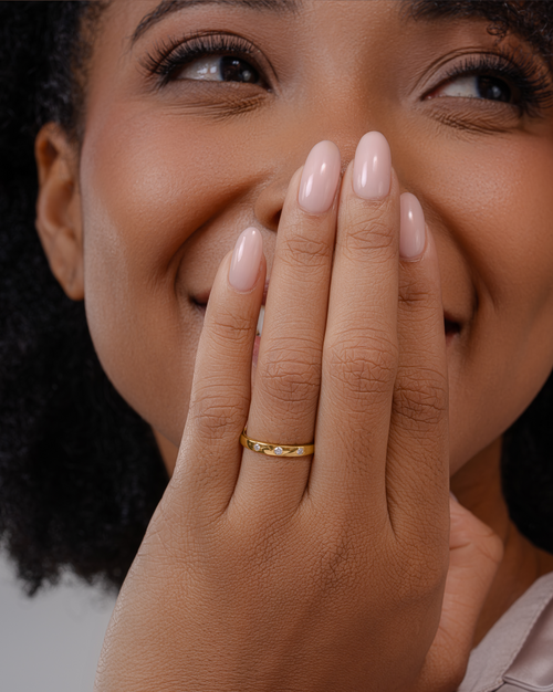Gold Dot Ring