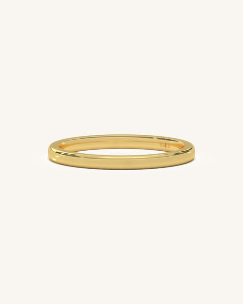 Plain Gold Plated Silver Ring