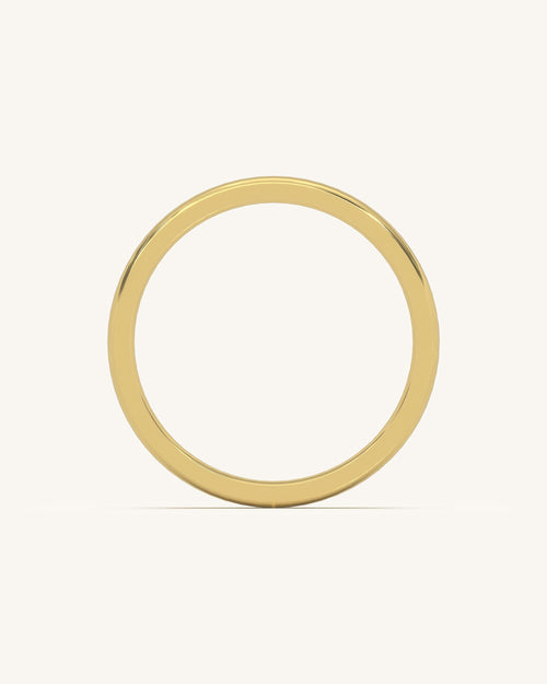 Plain Gold Plated Silver Ring