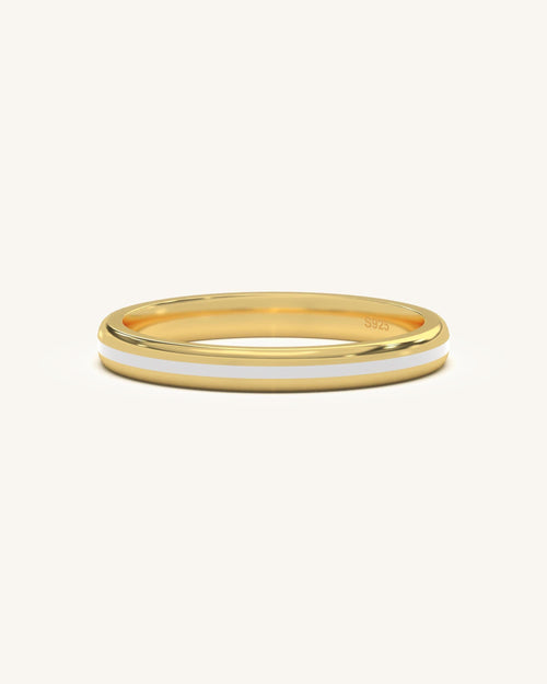 Slim Enamel Ring