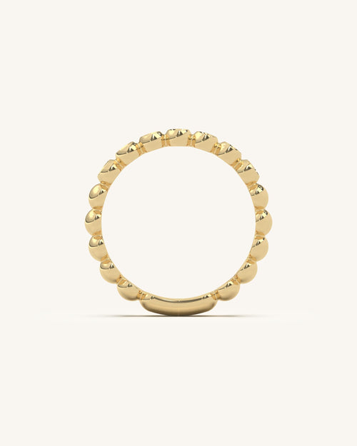 Beaded Diamond Ring