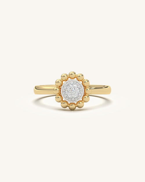 Floral Bead Ring