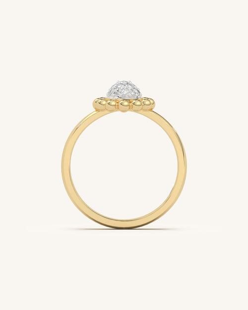 Floral Bead Ring