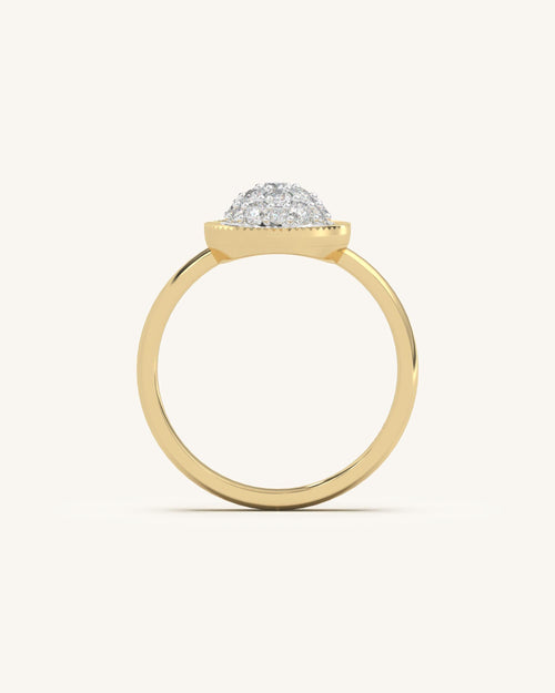 Textured Floral Ring