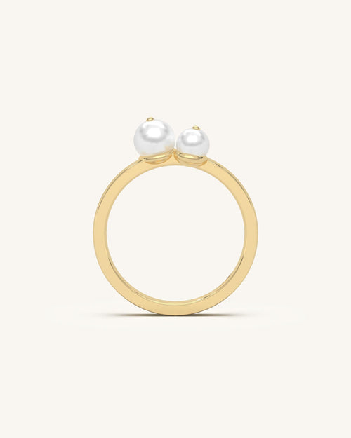 Twin Pearl Ring