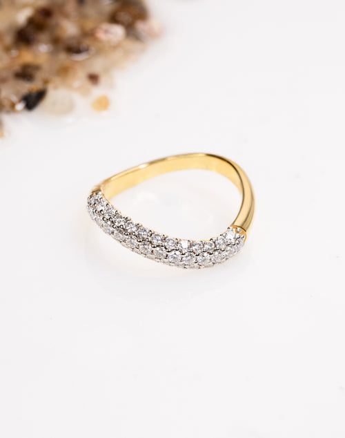 Pave Curve Ring