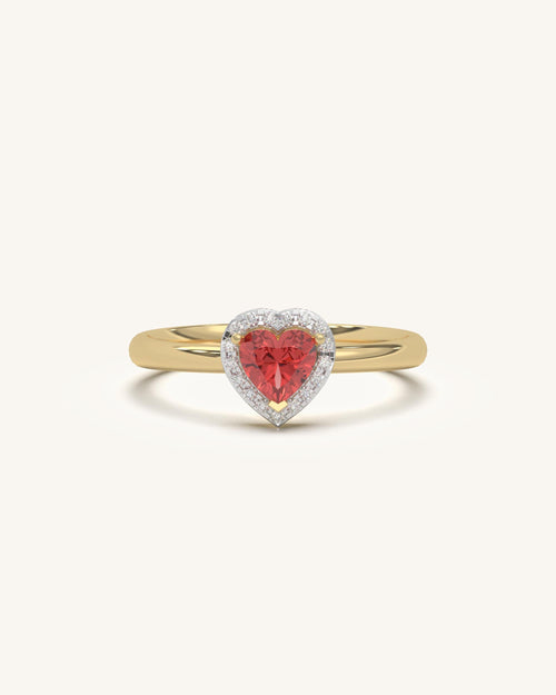 Heart Halo Ring