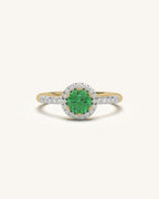 Green Halo Ring