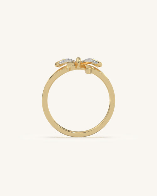 Dual Tone Bow Ring