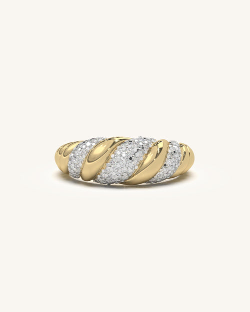 Diamond Twist Ring
