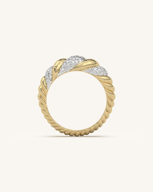 Diamond Twist Ring