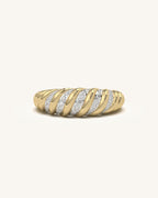 Twisted Diamond Ring