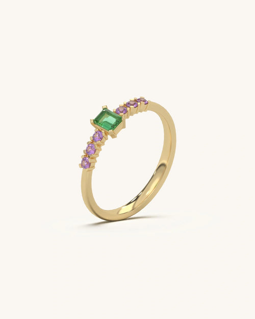 Emerald Cut Gem Ring
