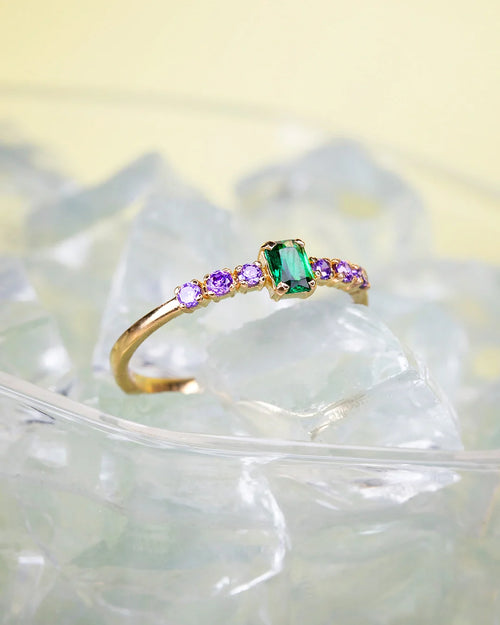 Emerald Cut Gem Ring