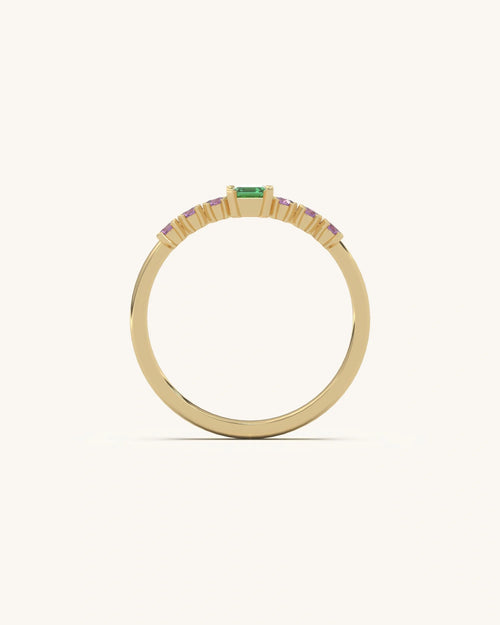 Emerald Cut Gem Ring