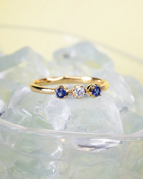 Triple Stone Accent Ring
