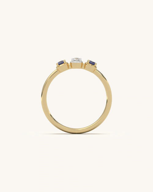 Triple Stone Accent Ring