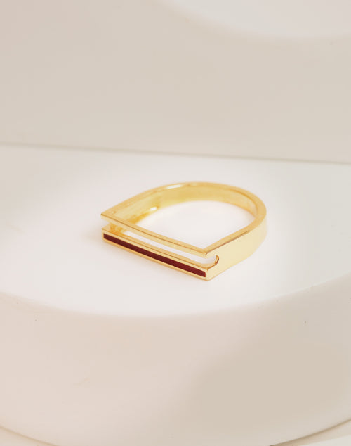Red Accent Ring