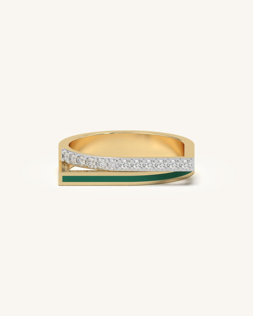 Diamond Wave Ring