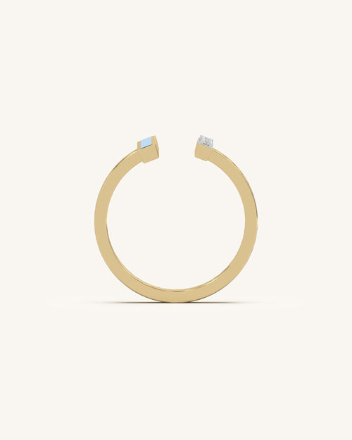 Split Duo Bar Ring