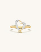 Twin Heart Ring