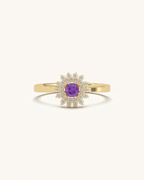 Amethyst Bloom Ring
