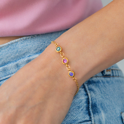 Personalized Birthstone Bracelet