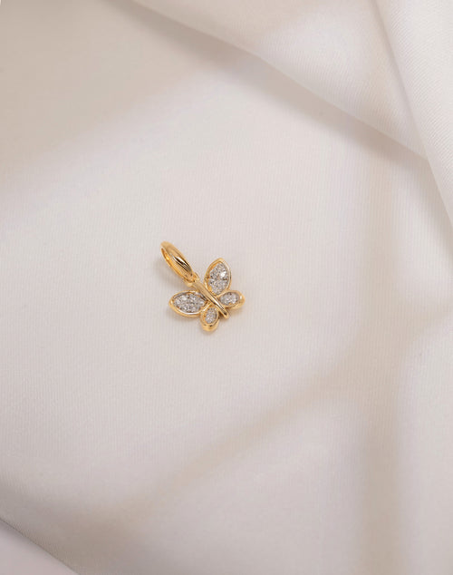 Full Diamond Butterfly Pendant