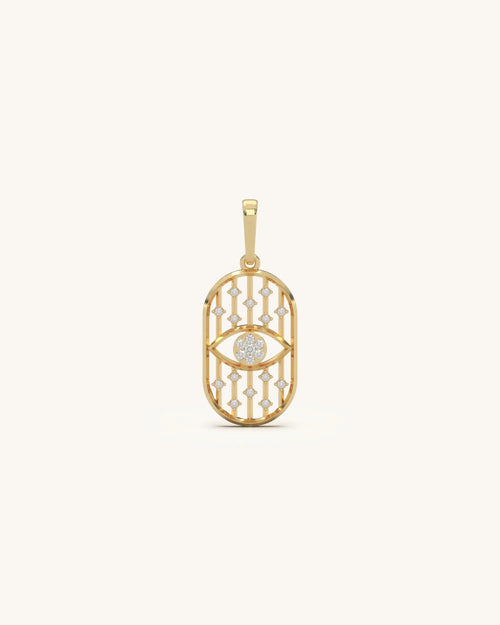 Evil Eye Grid Pendant