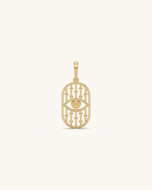 Evil Eye Grid Pendant
