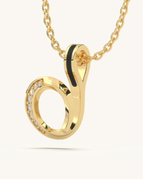 D Swirl Necklace