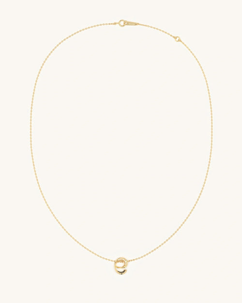 E Spiral Necklace